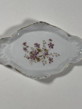 Antique Carl Tielsch Altwasser Butter Dish Relish Pickle Tray Germany Porcelain